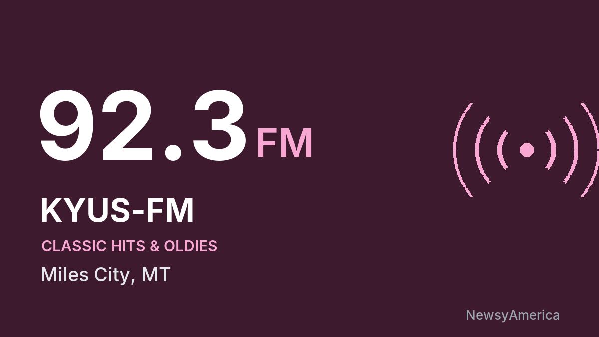 KYUS-FM 92.3 FM – Miles City