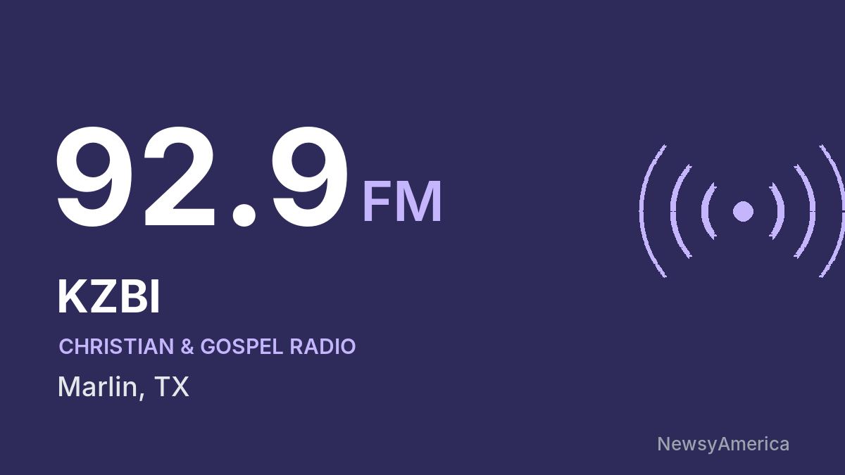 KZBI 92.9 FM – Marlin