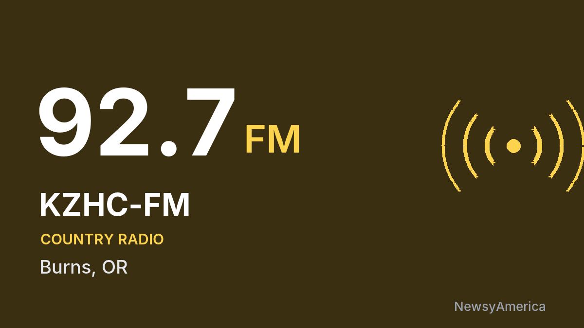 KZHC-FM 92.7 FM – Burns