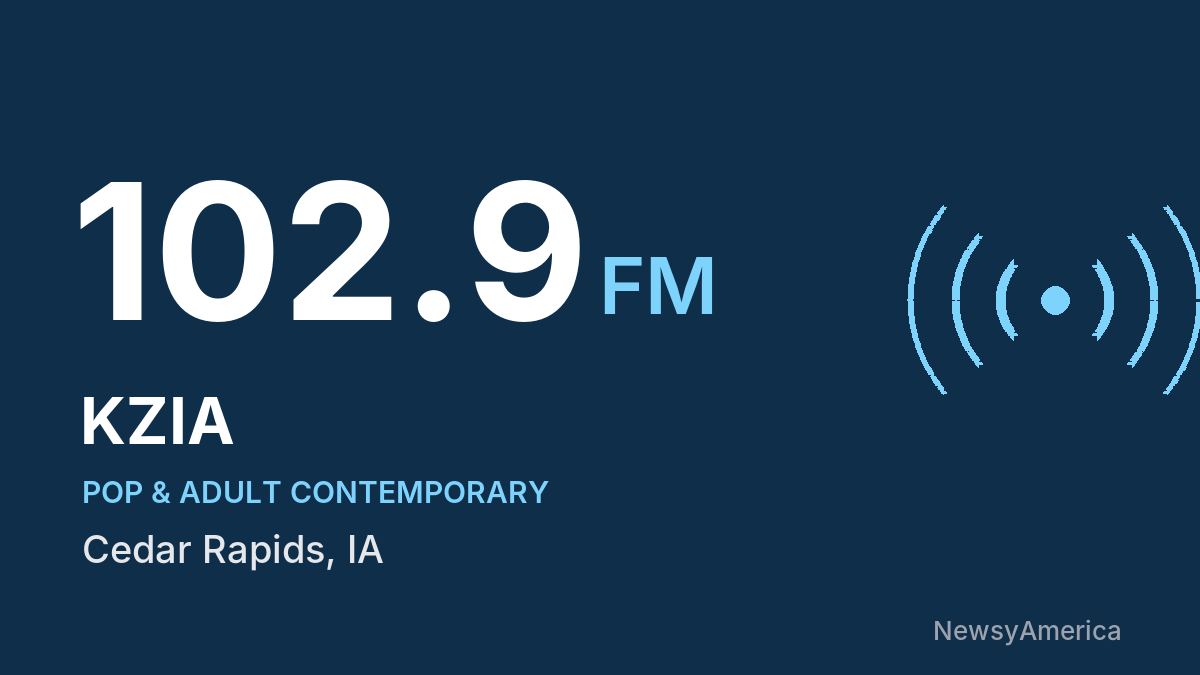 KZIA 102.9 FM – Cedar Rapids