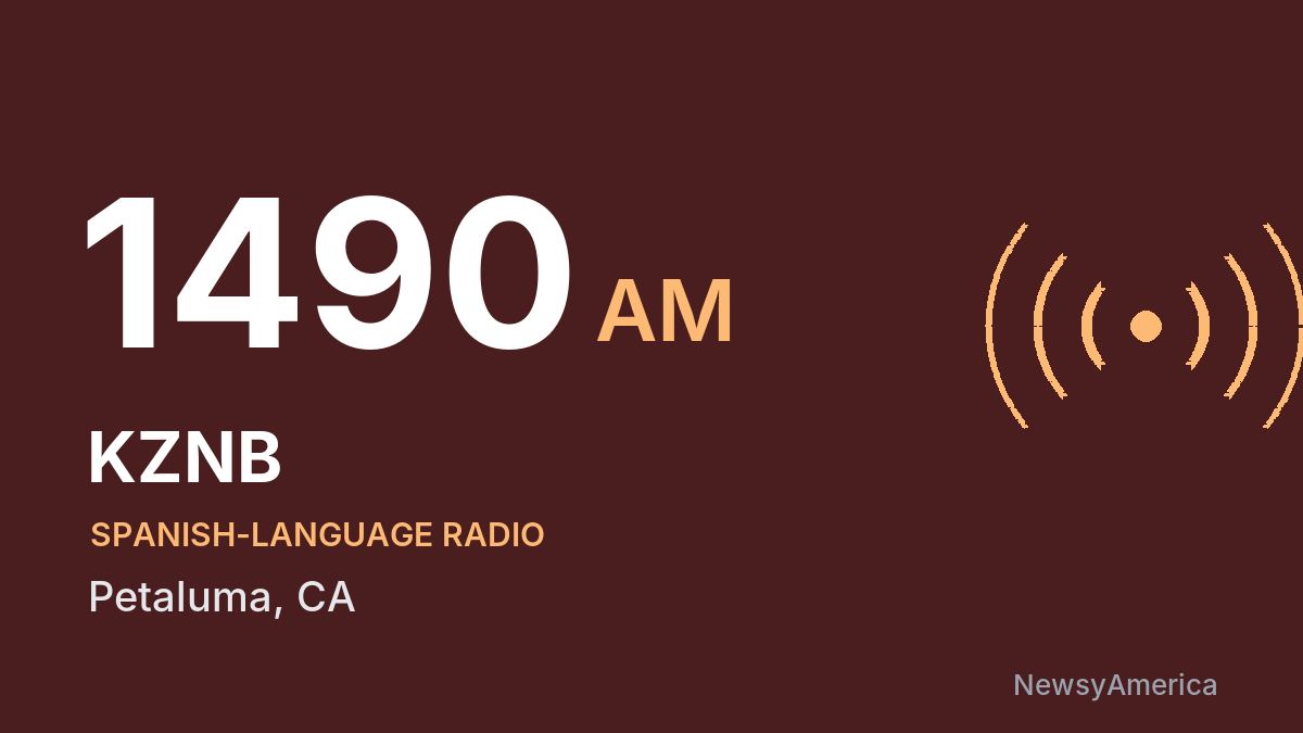 KZNB 1490 AM – Petaluma