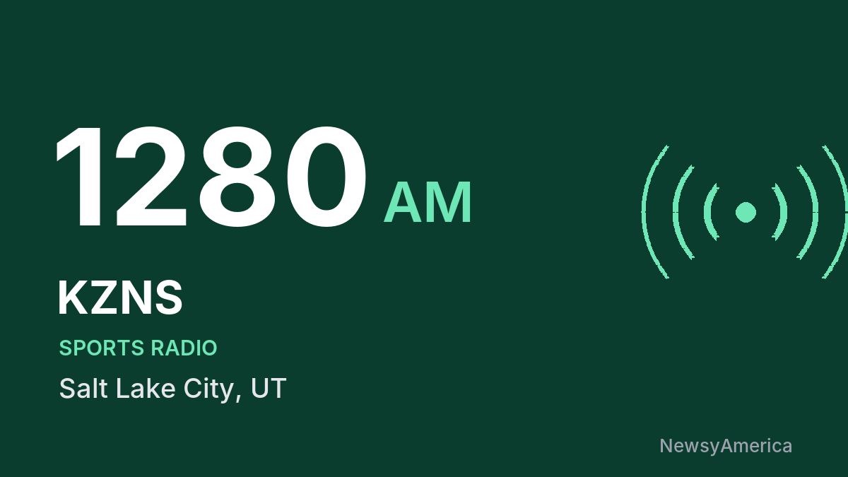 KZNS 1280 AM – Salt Lake City