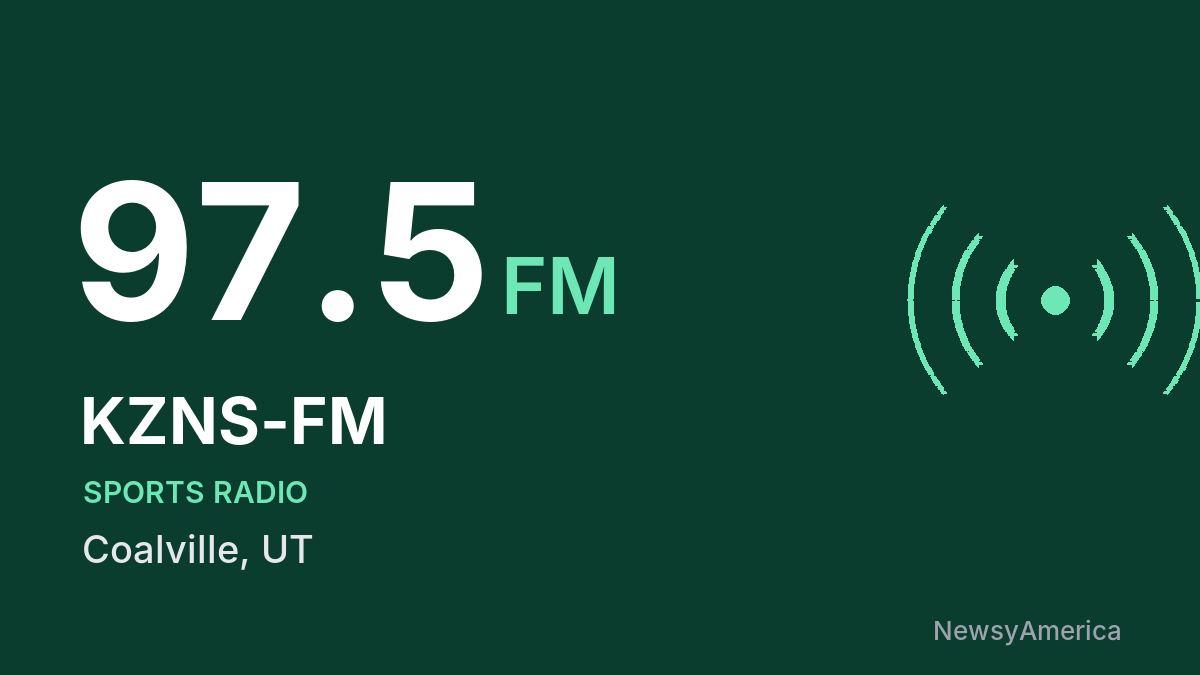 KZNS-FM 97.5 FM – Coalville