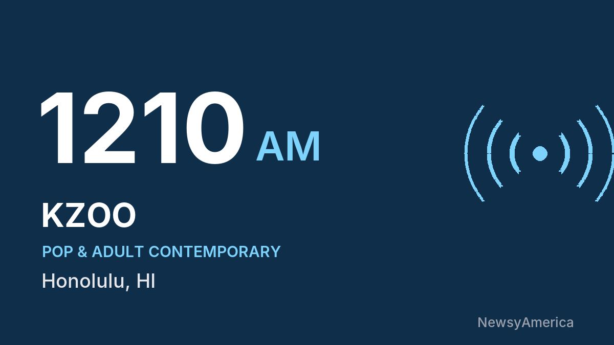 KZOO 1210 AM – Honolulu