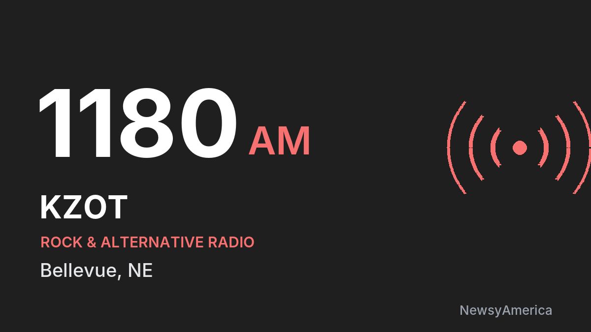 KZOT 1180 AM – Bellevue