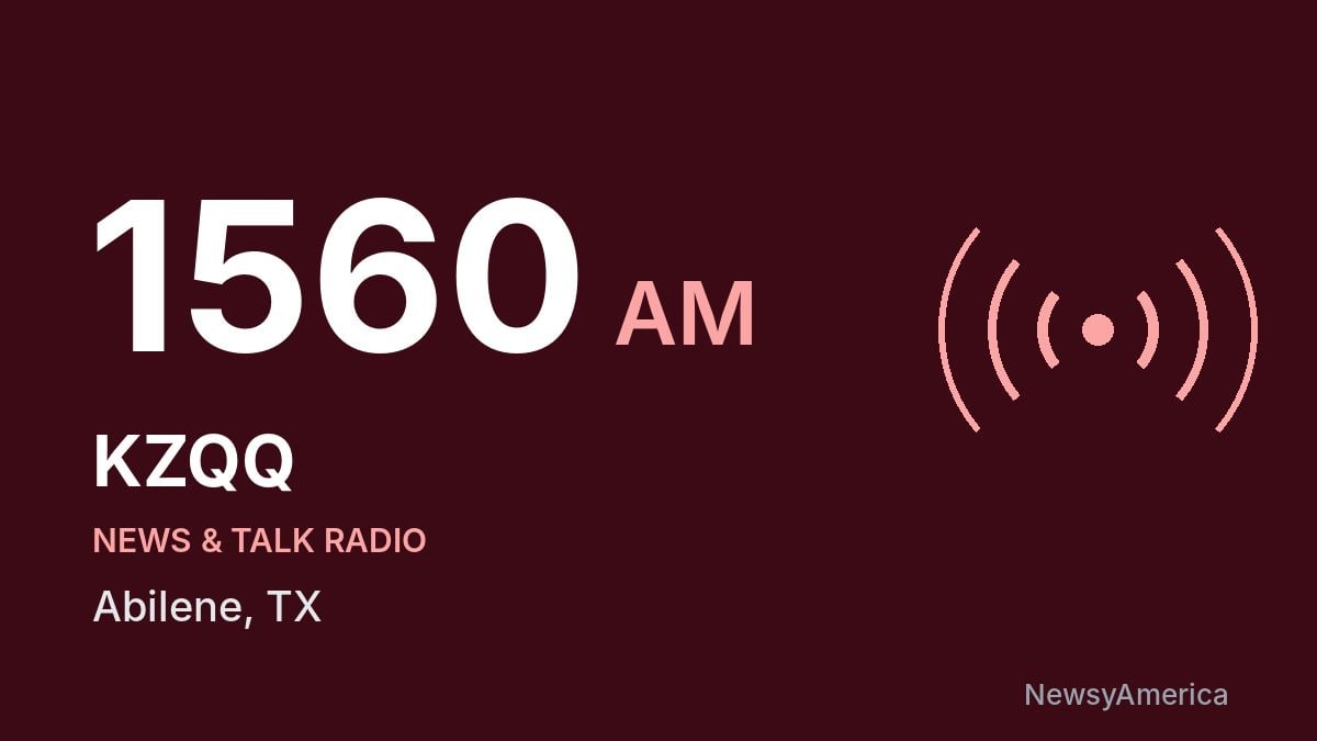 KZQQ 1560 AM – Abilene
