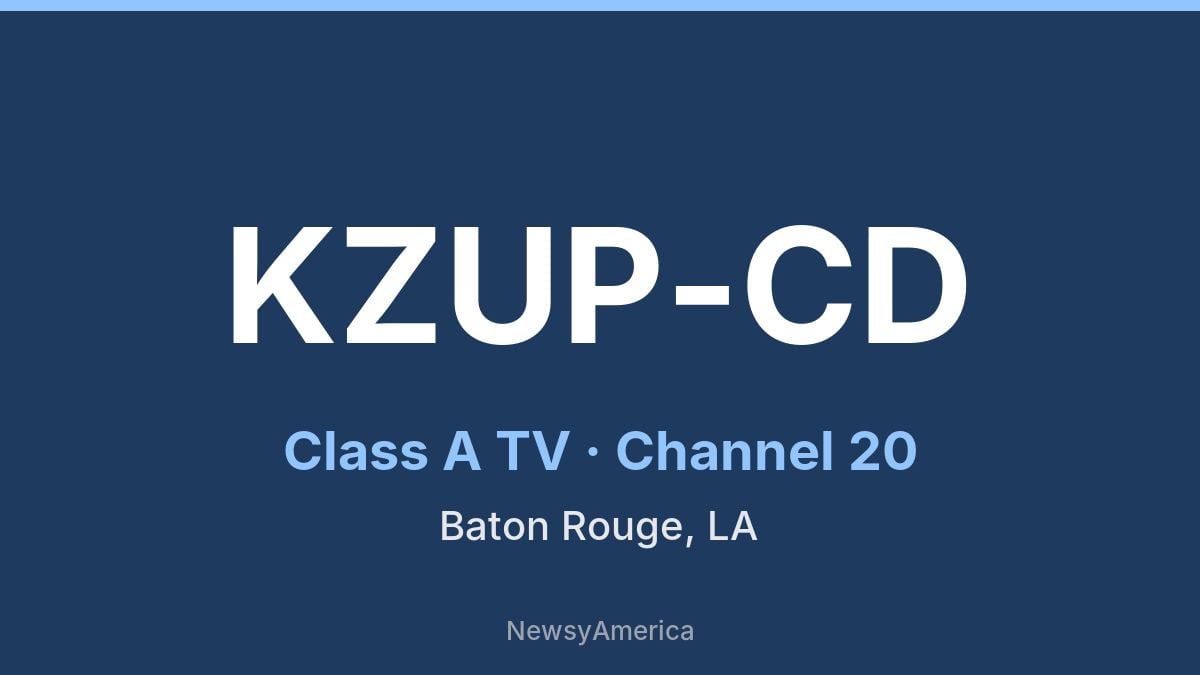 KZUP-CD – Channel 20 Baton Rouge