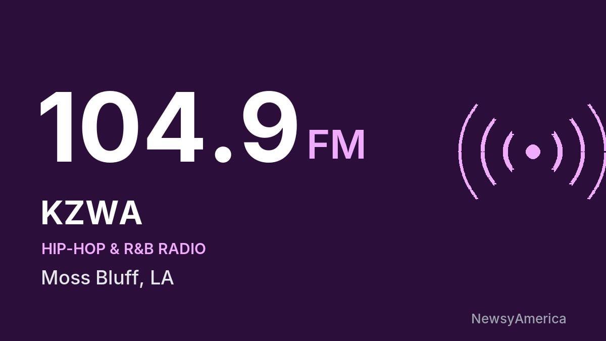 KZWA 104.9 FM – Moss Bluff