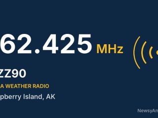 KZZ90 NOAA Weather Radio 162.425 MHz, Raspberry Island, AK