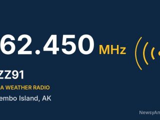 KZZ91 NOAA Weather Radio 162.450 MHz, Zarembo Island, AK