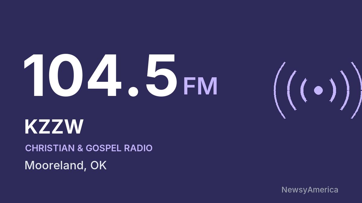 KZZW 104.5 FM – Mooreland