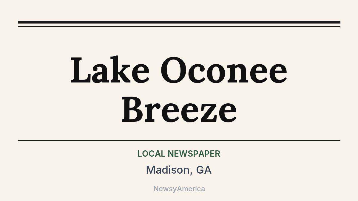 Lake Oconee Breeze – Madison, GA