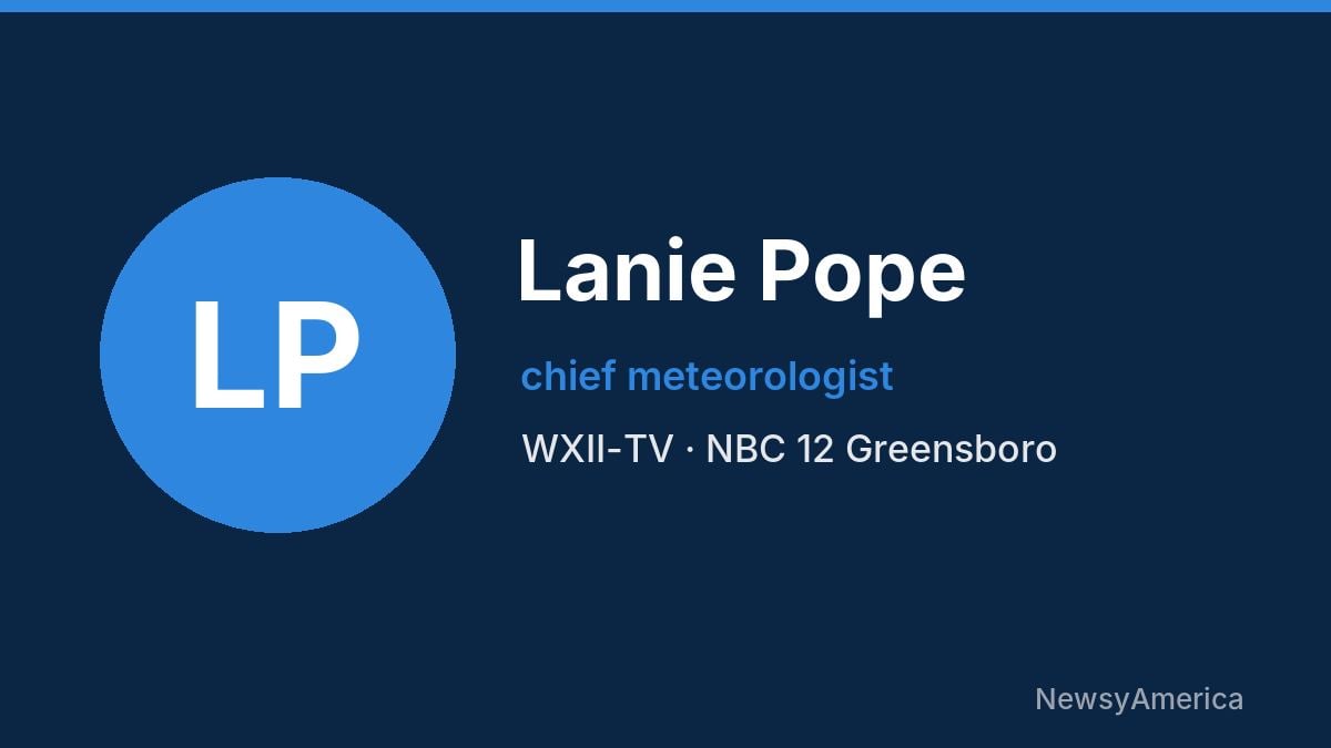 Lanie Pope – WXII-TV, Greensboro