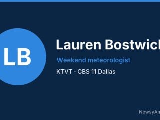 Lauren Bostwick, Weekend meteorologist, KTVT