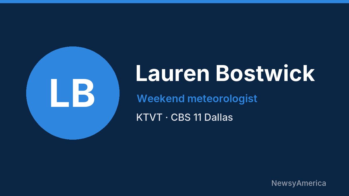 Lauren Bostwick – KTVT, Dallas