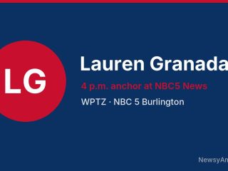 Lauren Granada, 4 p.m. anchor at NBC5 News, WPTZ