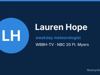 Lauren Hope, weekday meteorologist, WBBH-TV