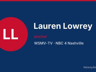 Lauren Lowrey, anchor, WSMV-TV