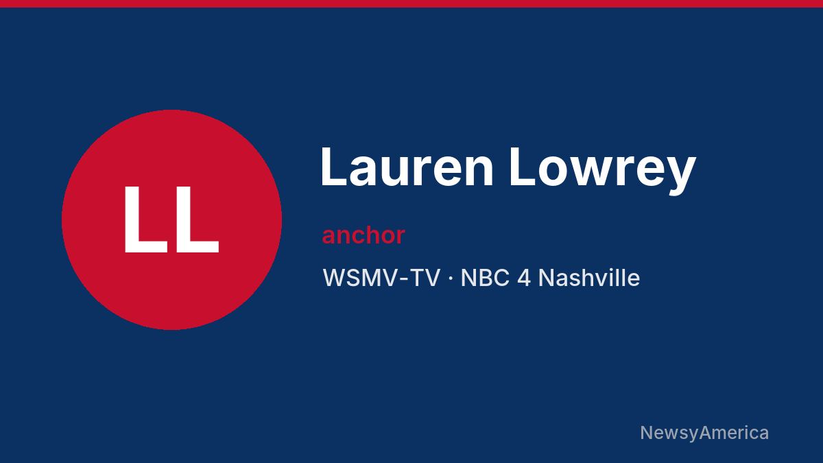 Lauren Lowrey – WSMV-TV, Nashville
