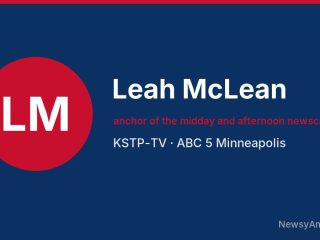Leah McLean, anchor of the midday and afternoon newscasts, KSTP-TV