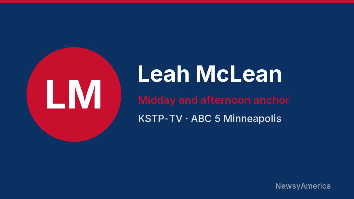 Leah McLean – KSTP-TV, Minneapolis