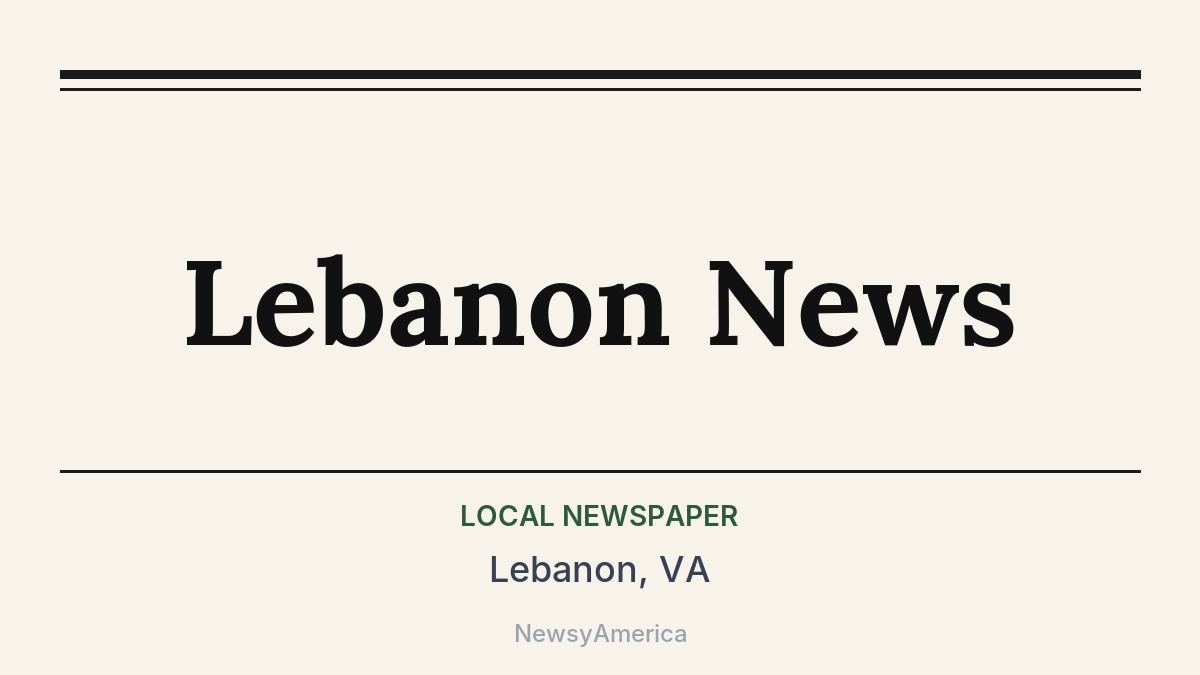 Lebanon News – Lebanon, VA