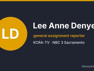 Lee Anne Denyer, general assignment reporter, KCRA-TV