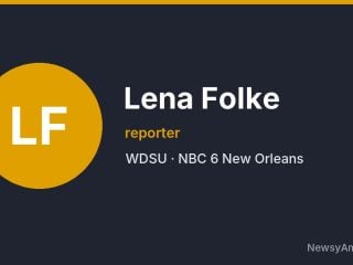 Lena Folke, reporter, WDSU