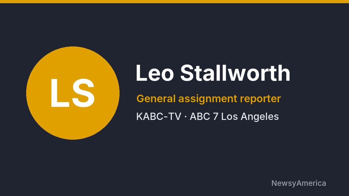 Leo Stallworth – KABC-TV, Los Angeles