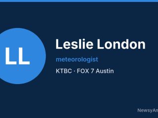 Leslie London, meteorologist, KTBC