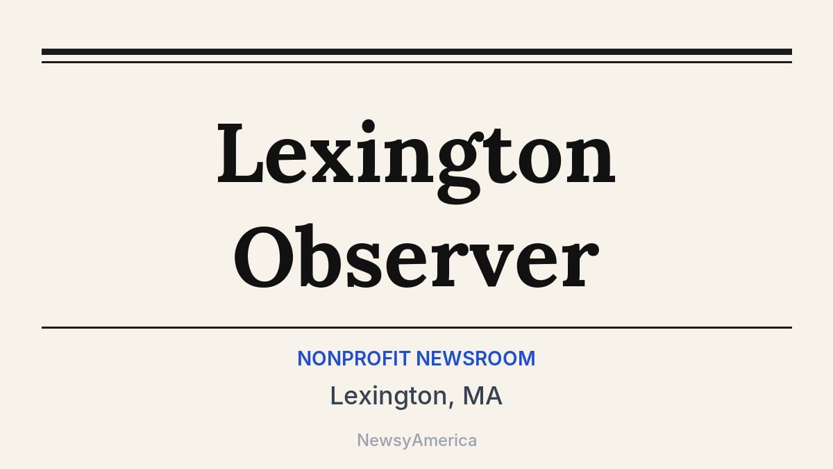 Lexington Observer – Lexington, MA