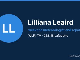Lilliana Leaird, weekend meteorologist and reporter, WLFI-TV