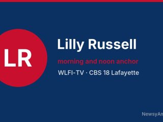 Lilly Russell, morning and noon anchor, WLFI-TV