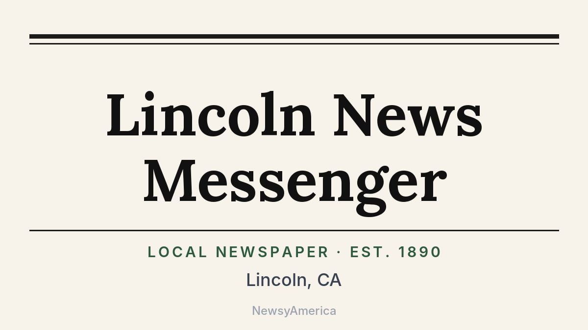 Lincoln News Messenger – California