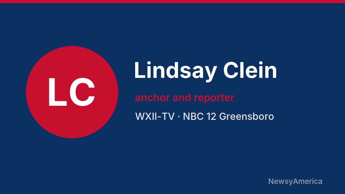 Lindsay Clein – WXII-TV, Greensboro