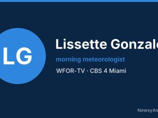 Lissette Gonzalez, morning meteorologist, WFOR-TV