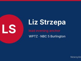 Liz Strzepa, lead evening anchor, WPTZ