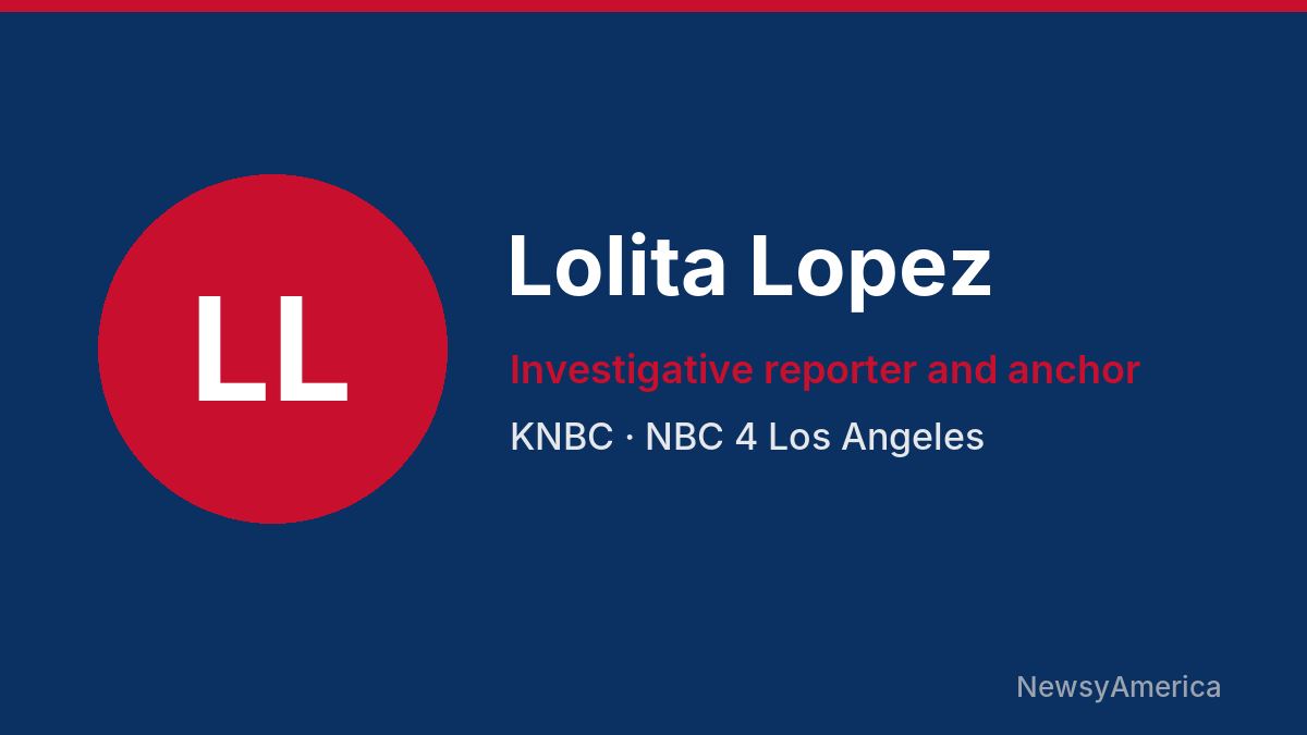 Lolita Lopez – KNBC, Los Angeles