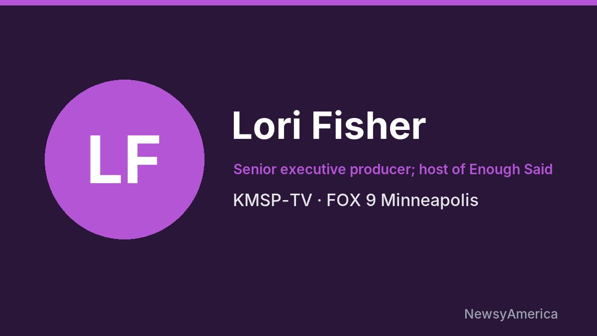 Lori Fisher – KMSP-TV, Minneapolis