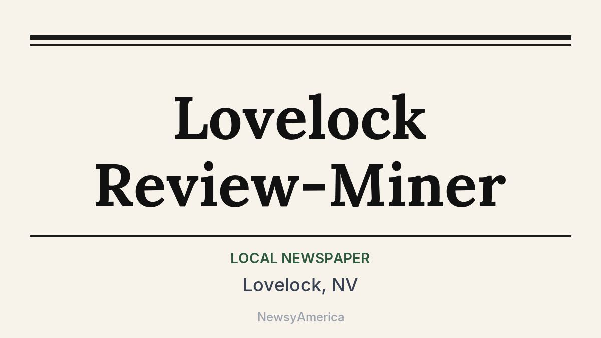 Lovelock Review-Miner – Lovelock, NV