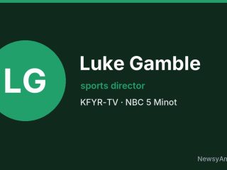 Luke Gamble, sports director, KFYR-TV