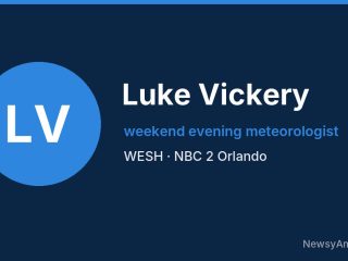 Luke Vickery, weekend evening meteorologist, WESH