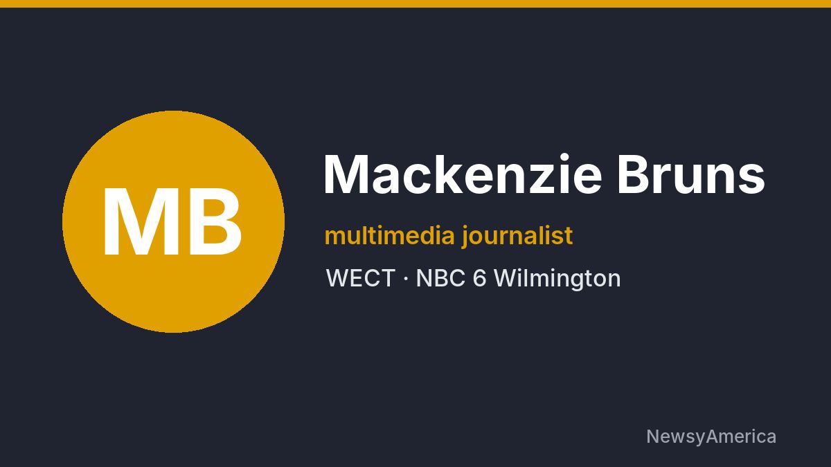 Mackenzie Bruns – WECT, Wilmington