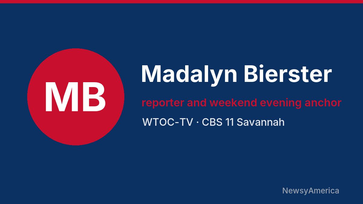Madalyn Bierster – WTOC-TV, Savannah