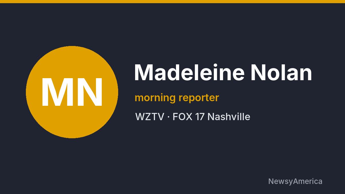 Madeleine Nolan – WZTV, Nashville