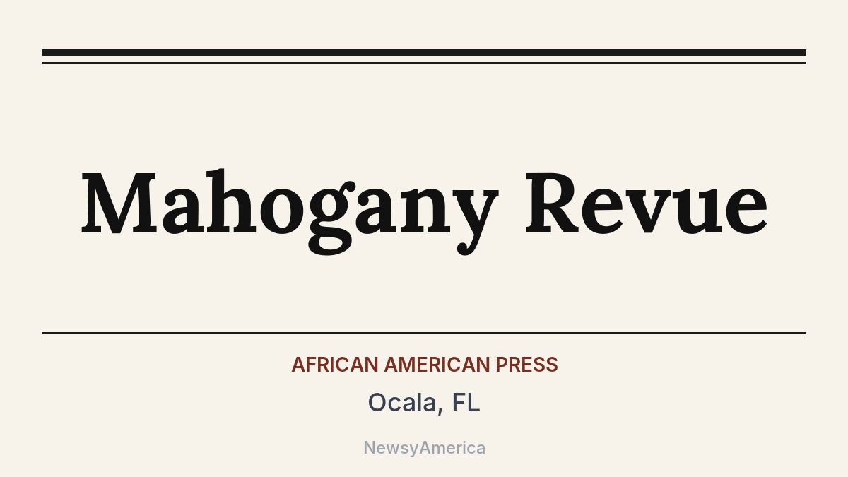 Mahogany Revue – Ocala, FL