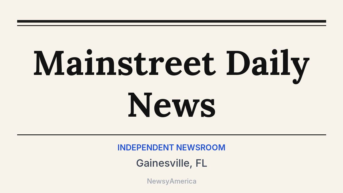 Mainstreet Daily News – Gainesville, FL