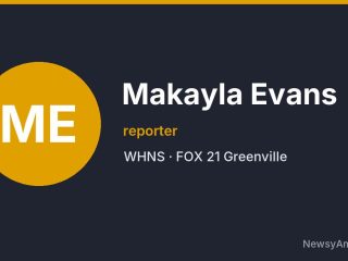 Makayla Evans, reporter, WHNS
