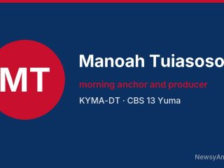 Manoah Tuiasosopo, morning anchor and producer, KYMA-DT