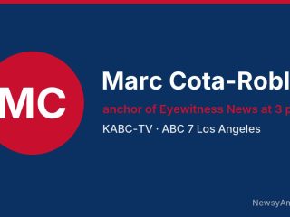 Marc Cota-Robles, anchor of Eyewitness News at 3 p.m., KABC-TV